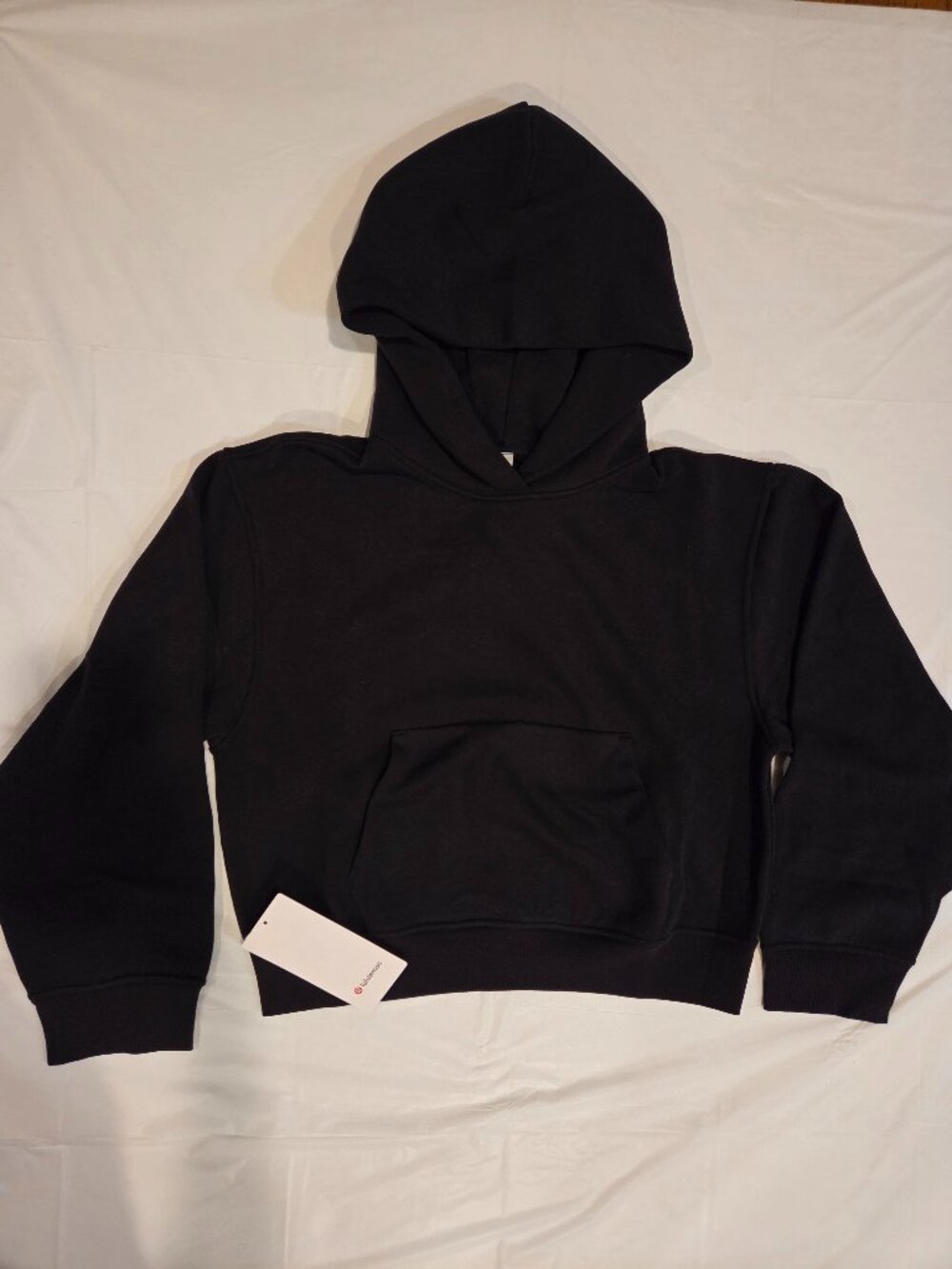 NWT Lululemon Black Steady State Oversized Hoodie Fleece Sweatshirt XXS